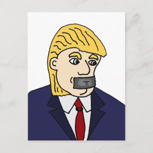 Funny Anti Donald Trump-politisk Tecknad Vykort