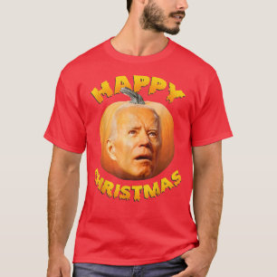 Funny Anti Joe Biden Lycklig-julpumpk Helgdag T Shirt