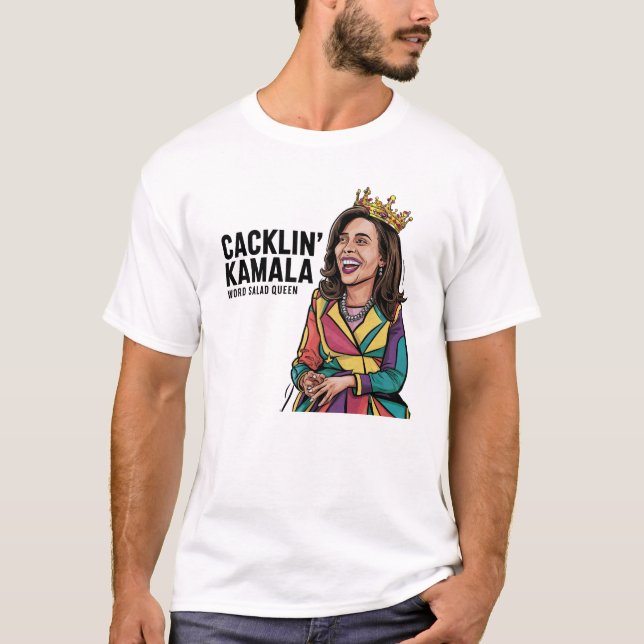 Funny anti Kamala Harris Laughing Politik T Shirt (Framsida)