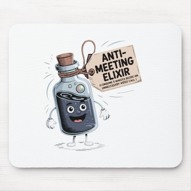 Funny Anti-Meeting Elixir | Retro Cartoon Office H Musmatta (Framsidan)