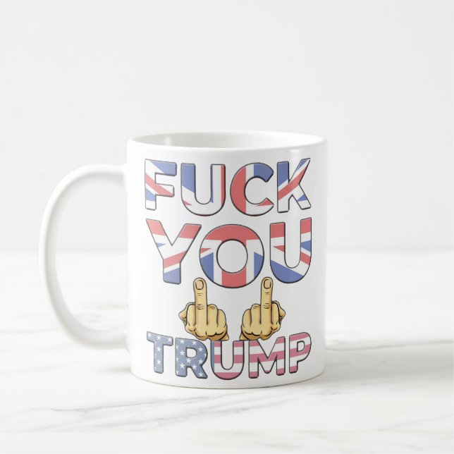 Funny Anti Trump Political Satire Design | Bold Pr Kaffemugg (Vänster)