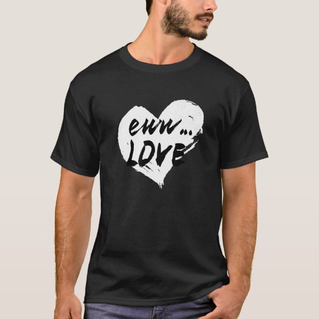 Funny Anti Valentines Day Heart Love For Single Pr T Shirt (Framsida)