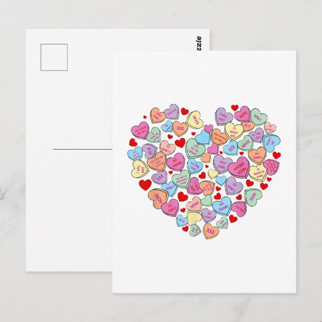 Funny Anti Valentines day Vykort (Fram/baksida)