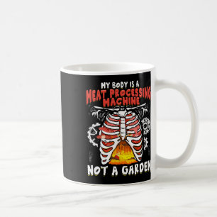 Funny Anti Vegan Kött Eater Funny Kött Älskare Bq Kaffemugg