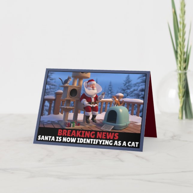 Funny anti woke Christmas card Kort (Framsida)