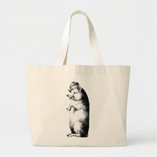 Funny Antique Crowned Gris på Tote Bag Jumbo Tygkasse