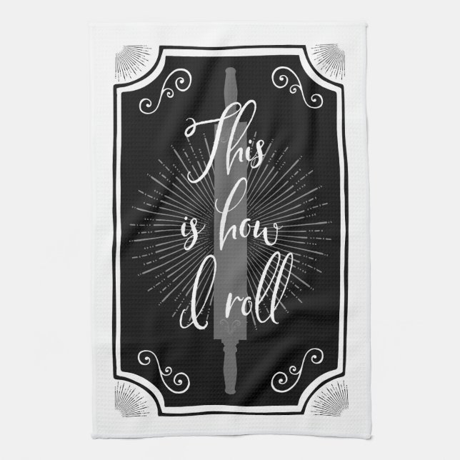 Funny Antique-skylt Kökshandduk (Vertikal)