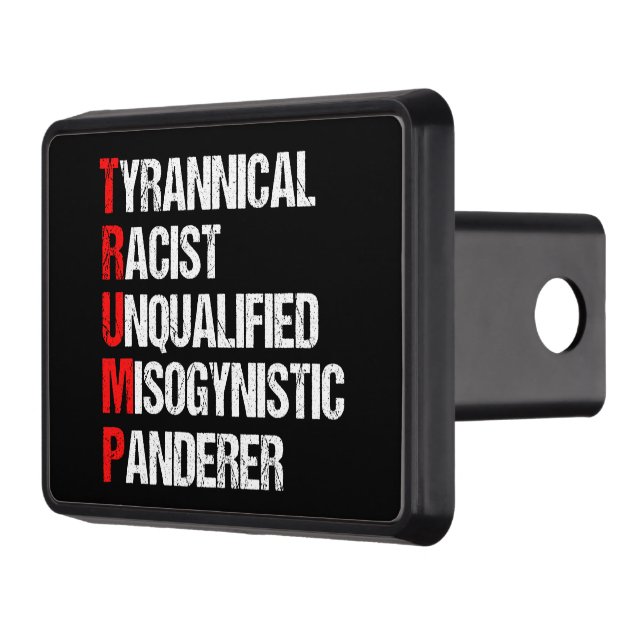 Funny antitrumpakronym Politiskt humor Dragkroksskydd (Vänster)