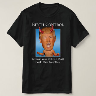 Funny antitrumpman Baby Djävulen födelsetjänst T Shirt