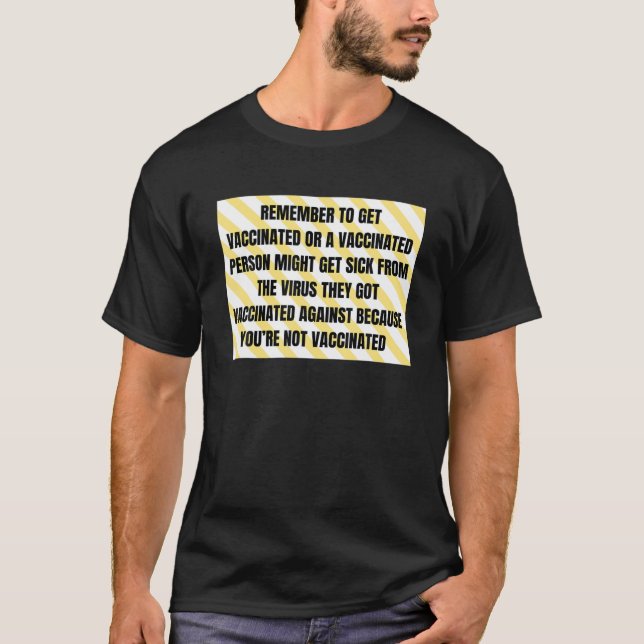 Funny antivaccin t shirt (Framsida)