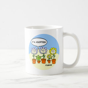 Funny Antogs Baby Cactus and Flowers Tecknad Kaffemugg