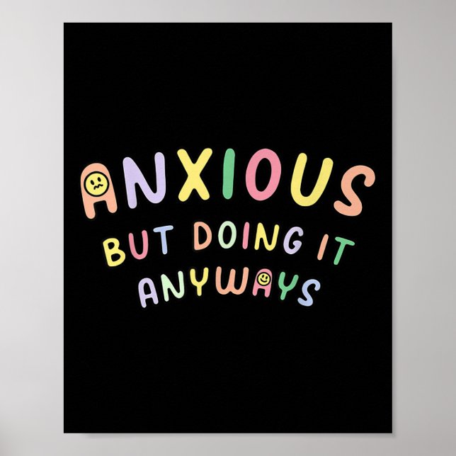 Funny Anxious But Doing It Anyways  Poster (Framsidan)