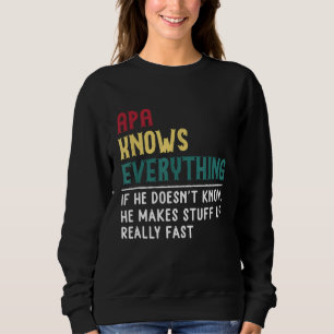 Funny Apa vet Allting Fars dag-presenten för Gr T Shirt