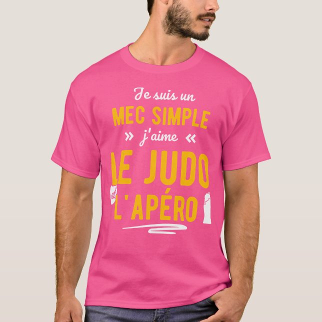 Funny Apero Judo Funny Idea T Shirt (Framsida)