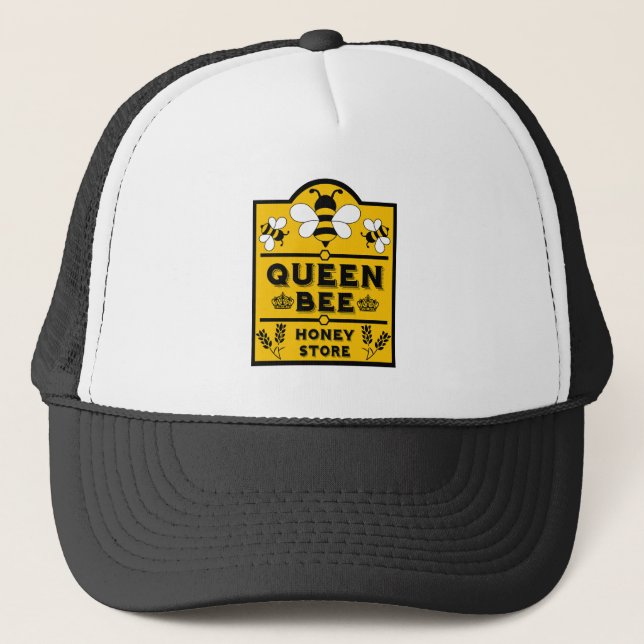 Funny Apiary honey Queen Bee Keps (Framsida)