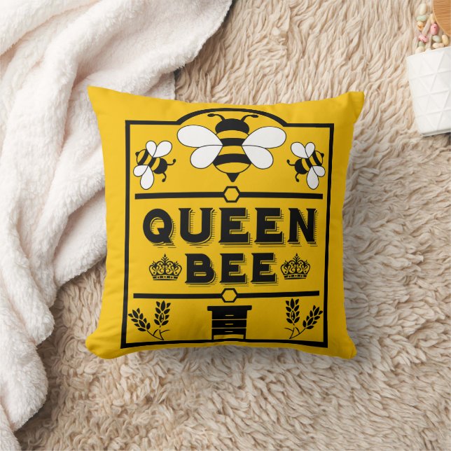 Funny Apiary honey Queen Bee Kudde (Filt)
