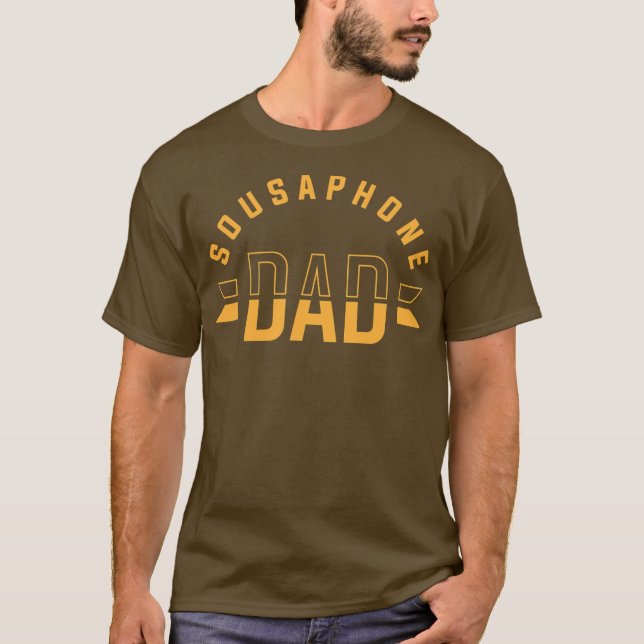 Funny apparat för sofaone Pappa Tuba Instrument  T Shirt (Framsida)