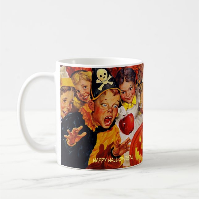 Funny Apple Bobving Sweet Tooth Halloween Mugg (Vänster)