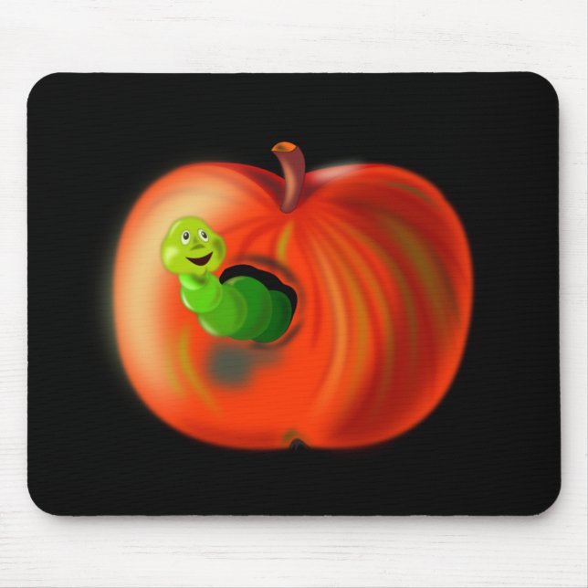 Funny Apple Mouse Pad Musmatta (Framsidan)