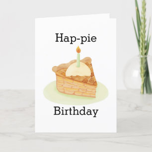 Funny Apple Paj Birthday Tack Kort
