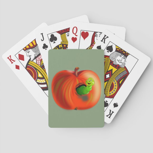 Funny Apple-uppspelningskort Casinokort (Baksidan)