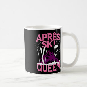 Funny Apres Ski Queen Skiing Winter Sports Party F Kaffemugg