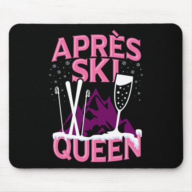 Funny Apres Ski Queen Skiing Winter Sports Party F Musmatta (Framsidan)