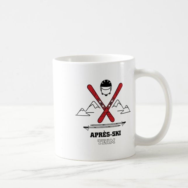 Funny Apres Ski Team - Underbara Snö Älskare Gift Kaffemugg (Höger)