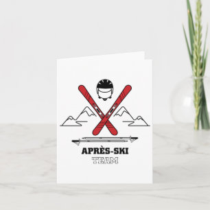 Funny Apres Ski Team - Underbara Snö Älskare Gift Kort