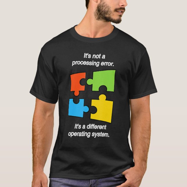 Funny April Autism Awareness Ribbon Puzzle Autisti T Shirt (Framsida)