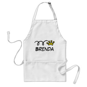 Funny apron med namn förkläde
