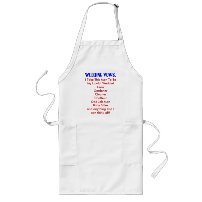 FUNNY APRONS LÅNGT FÖRKLÄDE (Framsidan)