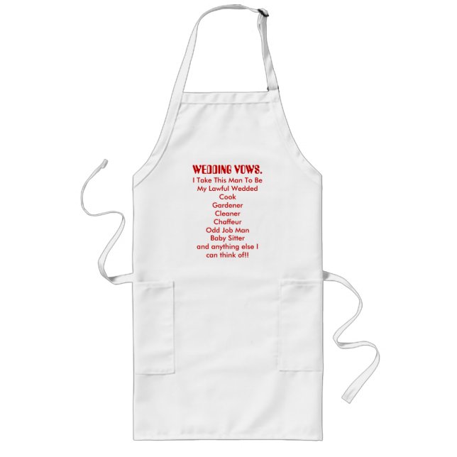 FUNNY APRONS LÅNGT FÖRKLÄDE (Framsidan)