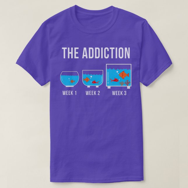 Funny Aquarium Aquarist Fish T Shirt (Design framsida)