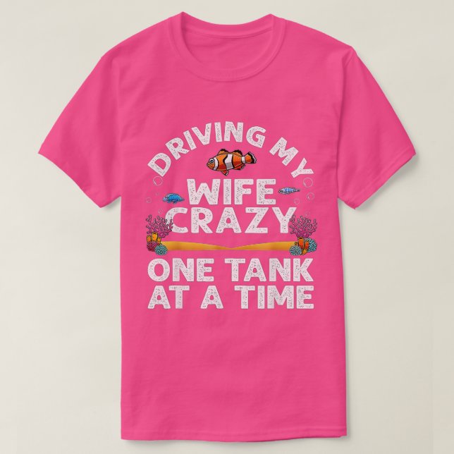 Funny Aquarium Designer Manar Pappa Make Fish Tank T Shirt (Design framsida)