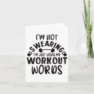 Funny arbetsgruppssymbol Quote Weightlyftingövning Kort