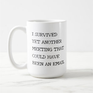 Funny arbetsmöte kaffemugg