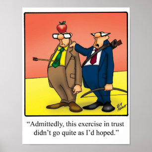 Funny arbetsplats Humor - Förtroende - Poster
