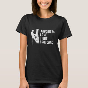 Funny Arborist Fars dag Träd Kliber Gift T Shirt