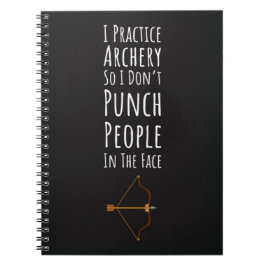 Funny Archer Gifts Bow And Arrow Sport Archery  Anteckningsbok