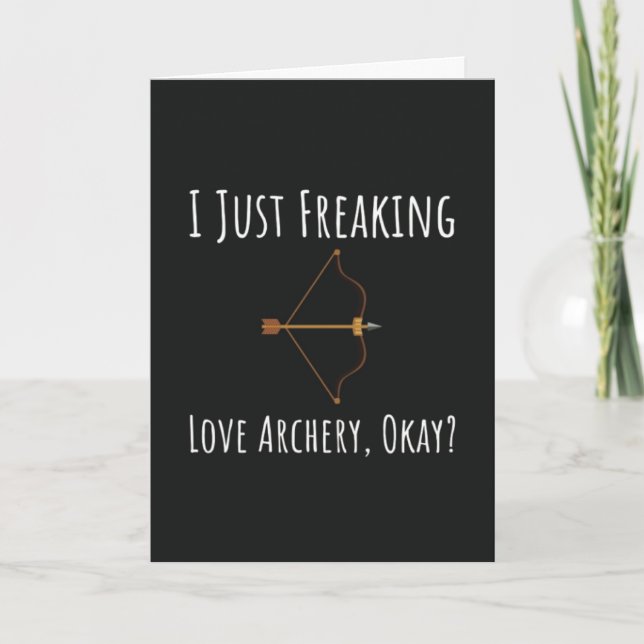 Funny Archery Cards Bow And Arrow Sports Humor Kort (Framsida)