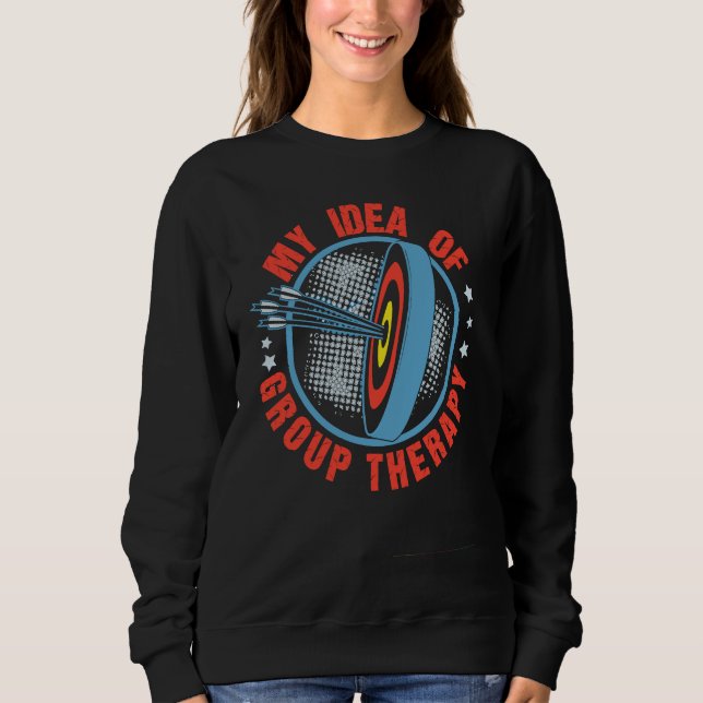 Funny Archery My Idea Group Therapy Men Women Arch T Shirt (Framsida)