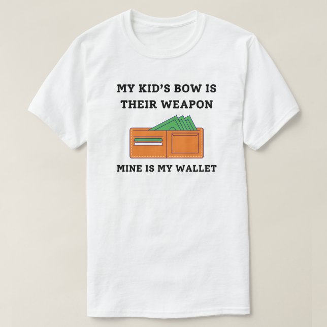 Funny Archery Pappa T Shirt (Design framsida)