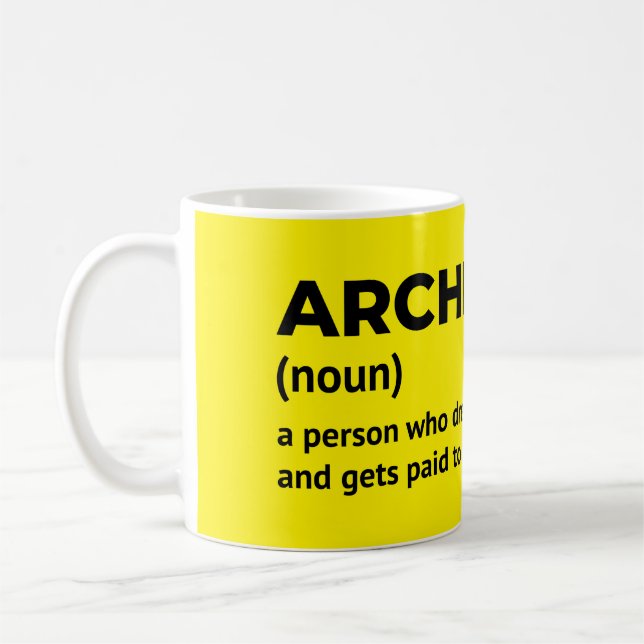 Funny Architect Gift Mugg (Vänster)