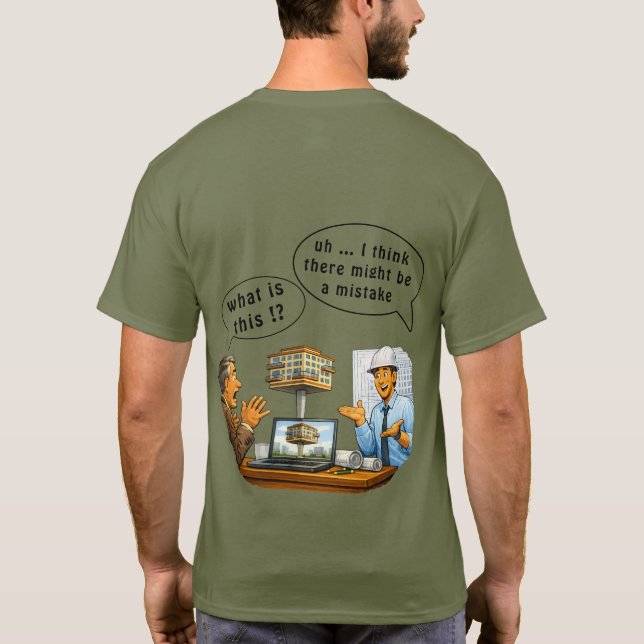 Funny Architecture Graduation T-Shirt (Baksida)