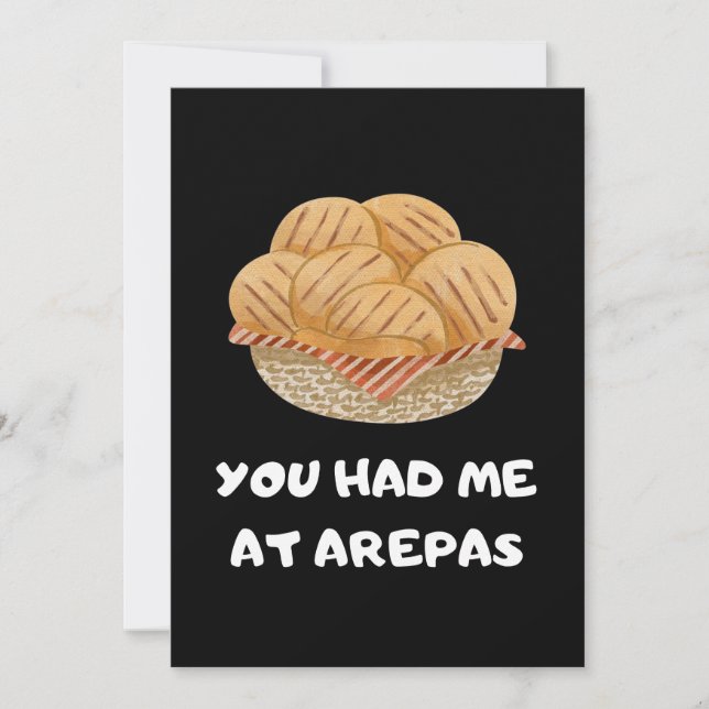 Funny Arepas Quote Inbjudningar (Framsida)