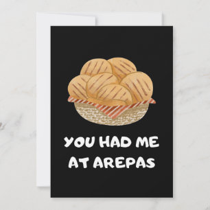 Funny Arepas Quote Inbjudningar