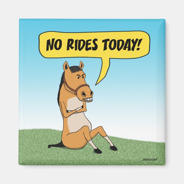 Funny Arg Horse Magnet (Framsidan)