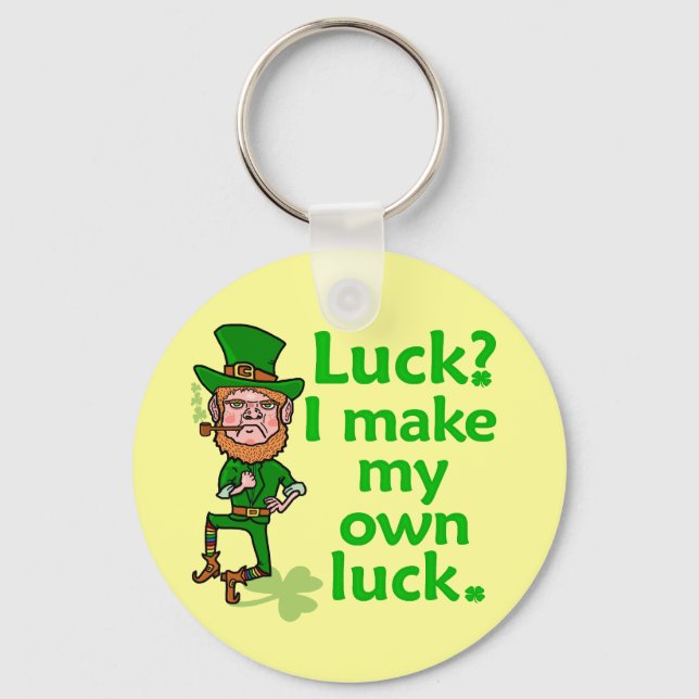 Funny Arg Lucky Irish Leprechaun Nyckelring (Framsida)