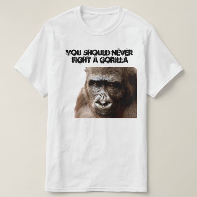 Funny Arg Macho Gorilla Humous Monkey T-Shirt (Design framsida)